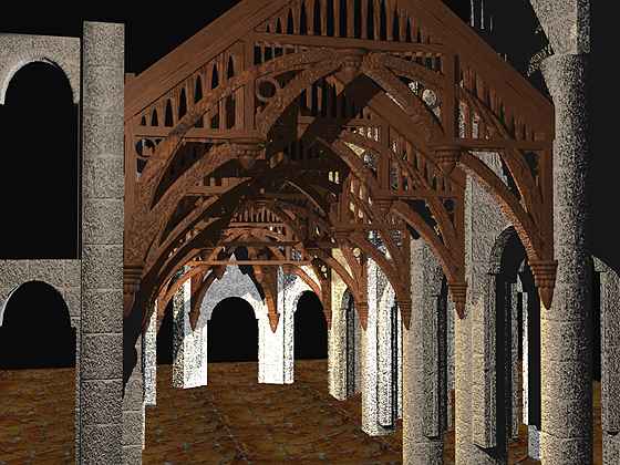 Lighting study for trusswork